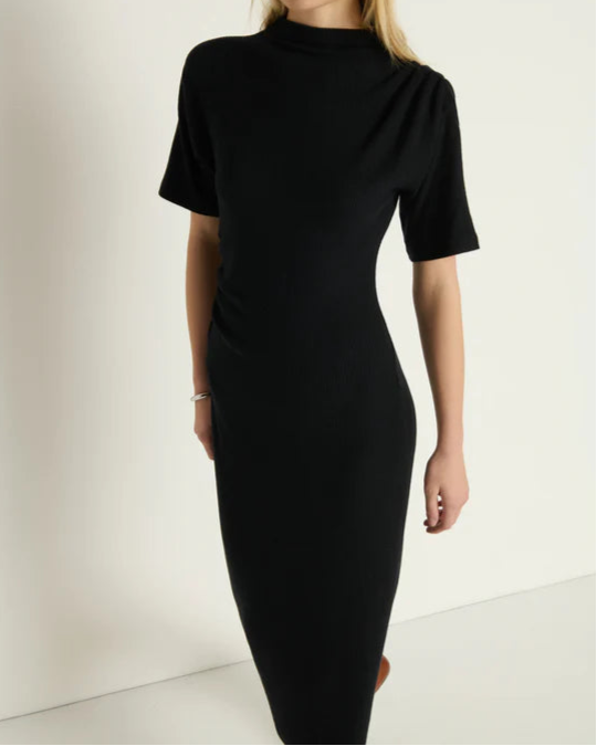 Nation Rebecca Midi Dress | Jet Black