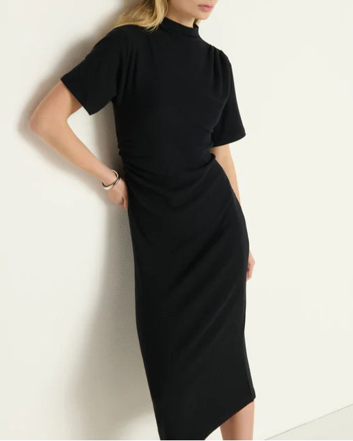 Nation Rebecca Midi Dress | Jet Black