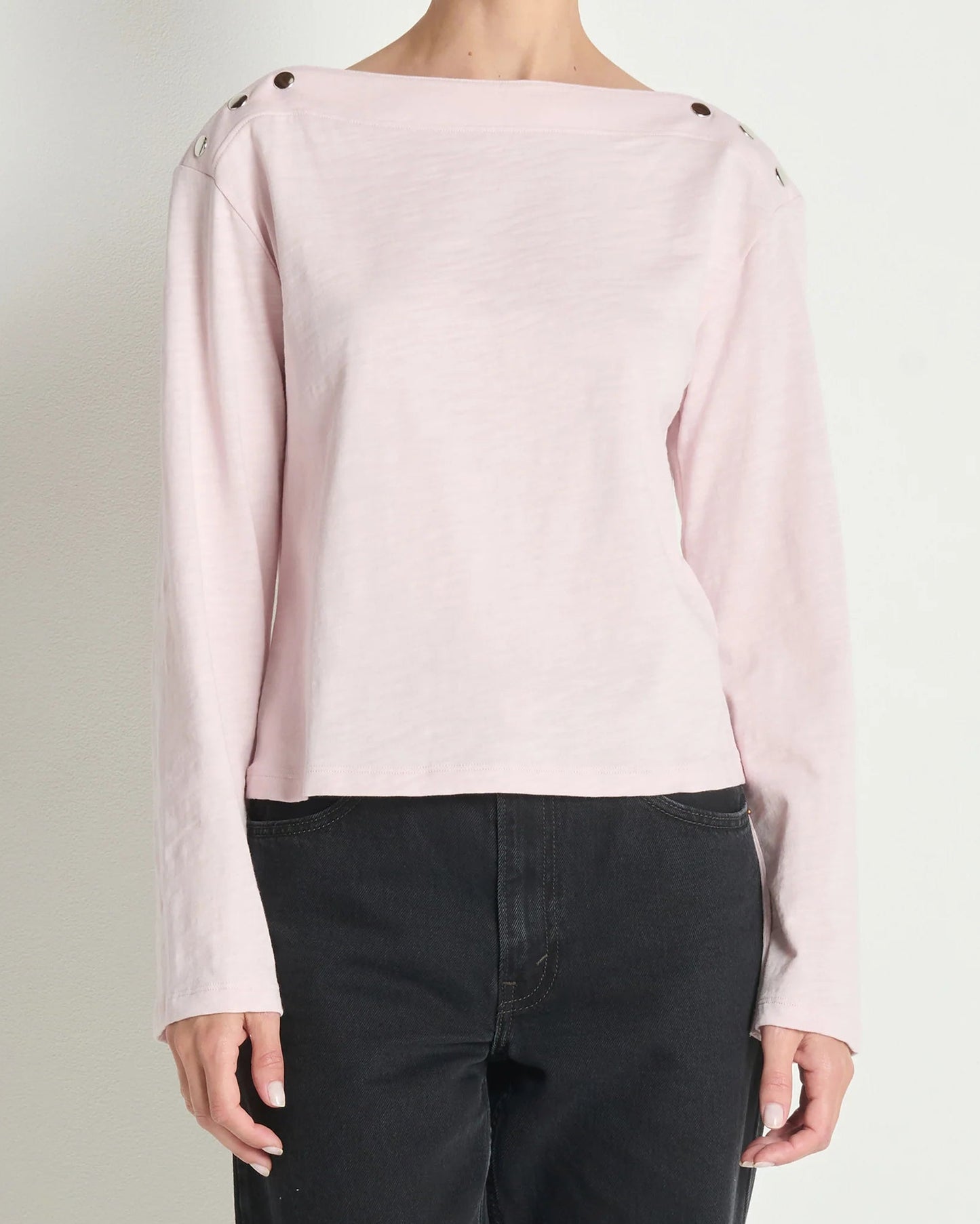 Nation Rochelle Boatneck Tee | Blush