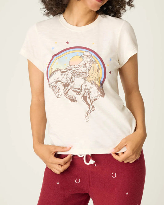 PJ Salvage Hold Your Horses Cowgirl Graphic T-Shirt |
