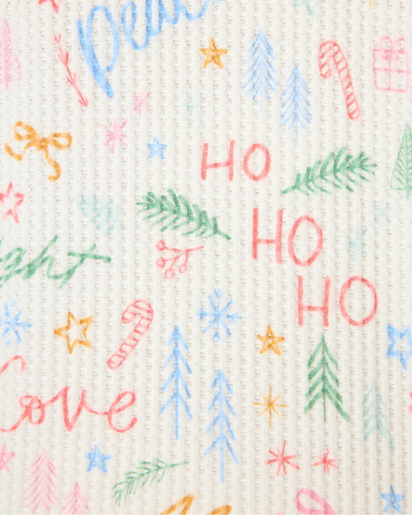 PJ Salvage Ski Jammies Classics Fa La La PJ Set | Ivory