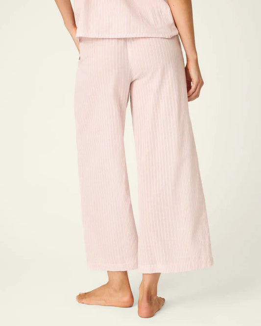 PJ Salvage On Cloud Nine Silver Rose Cropped Lounge Pants