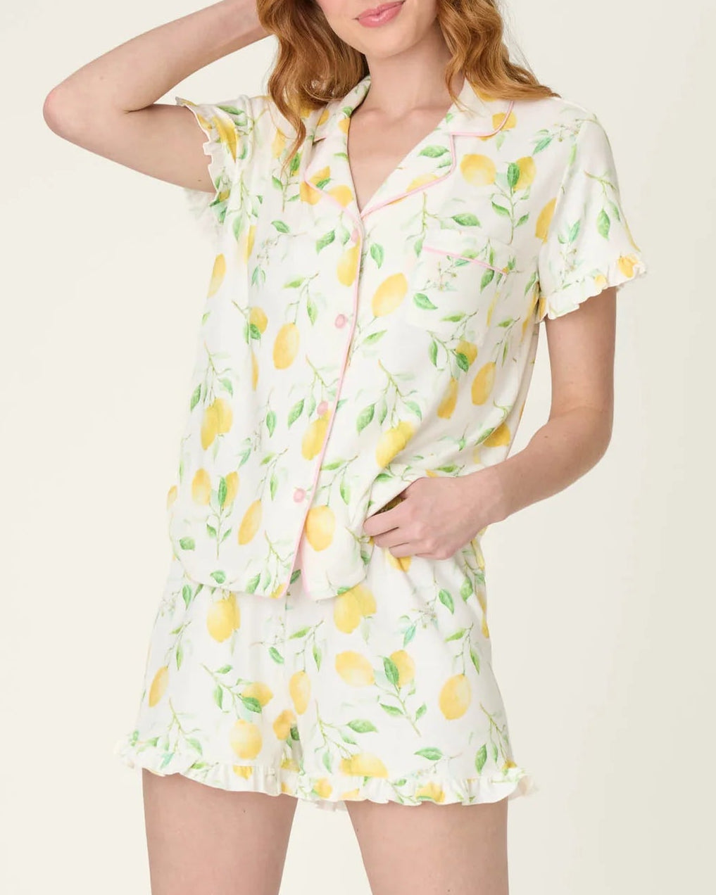 PJ Salvage La Dolce Spritz Lemon Zest Short PJ Set
