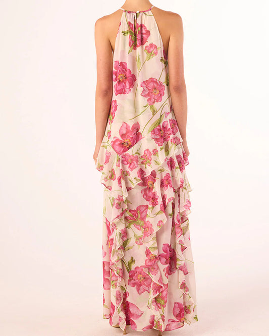 Misa Novah Dress | Fuchsia Blooms
