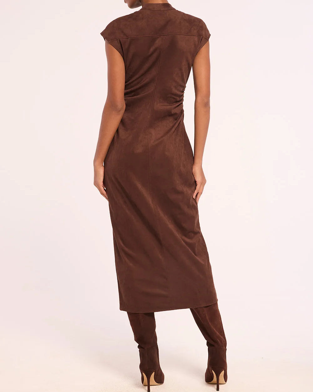 Misa Maud Dress | Faux Suede