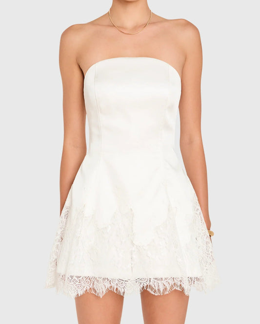 Amanda Uprichard Romilly Romper | White