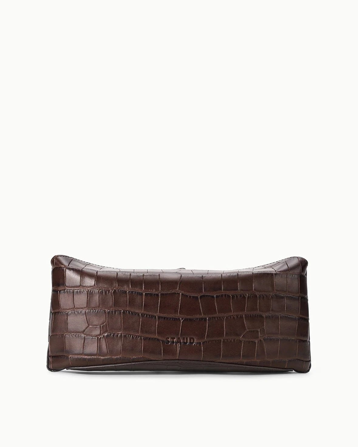 Staud Eve Clutch | Espresso Croco