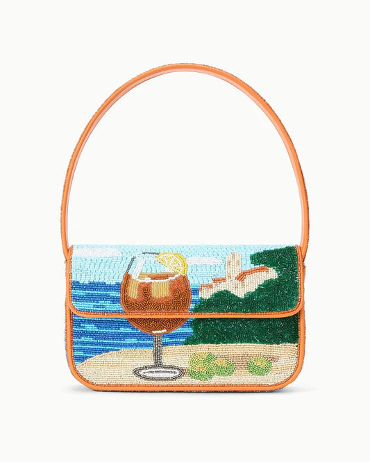 Staud Tommy Beaded Bag | Sunset Spritz