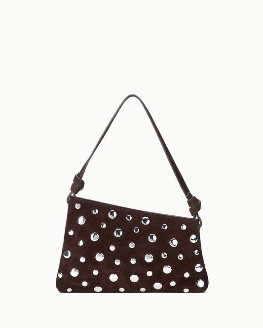 Staud Dani Mini Shoulder Bag | Espresso Studs
