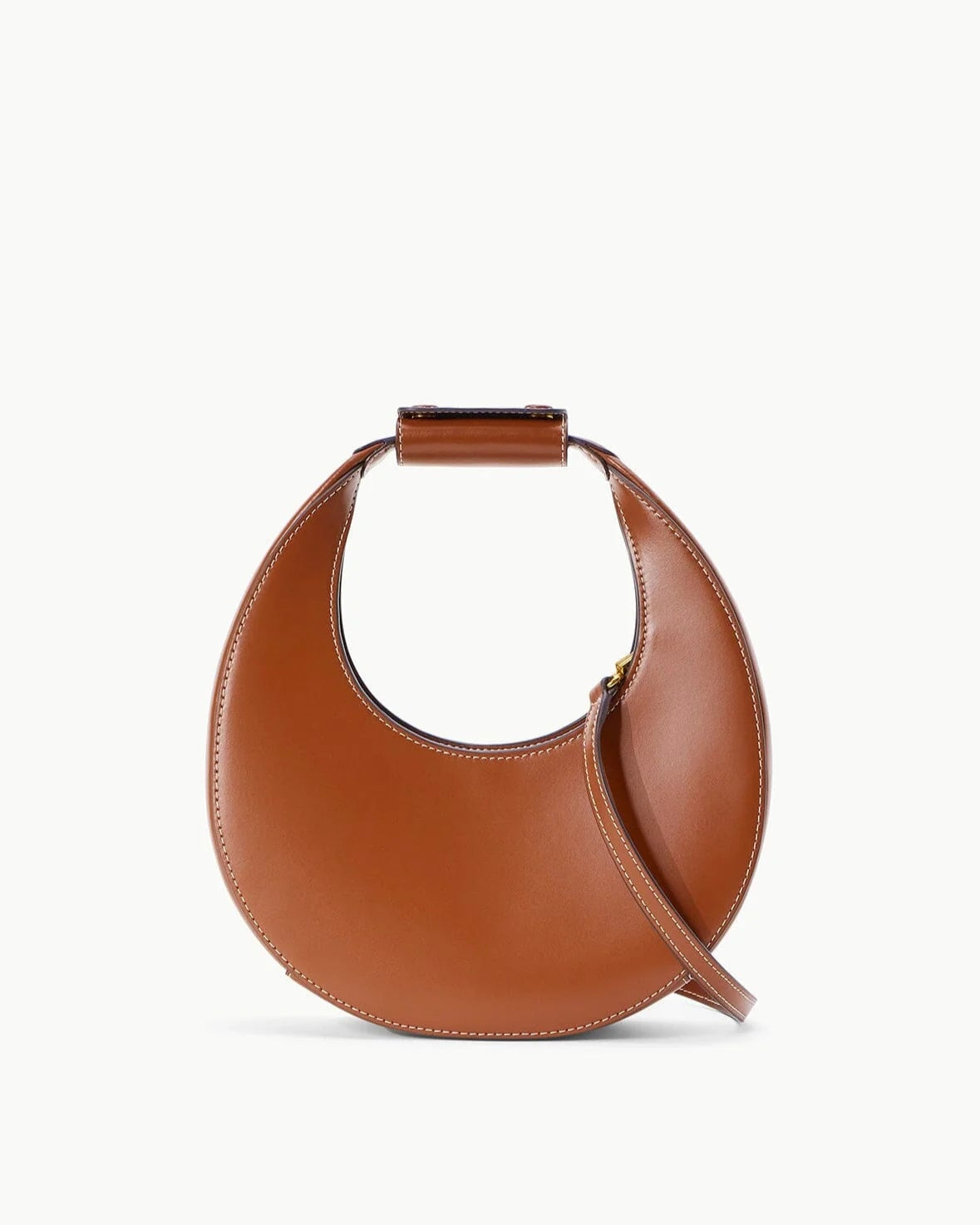 Staud Mini Moon Bag Tan
