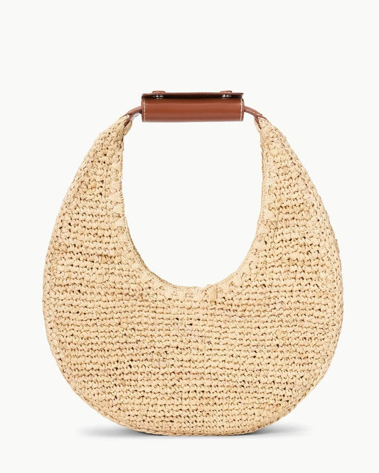 Staud Moon Raffia Bag | Natural Raffia