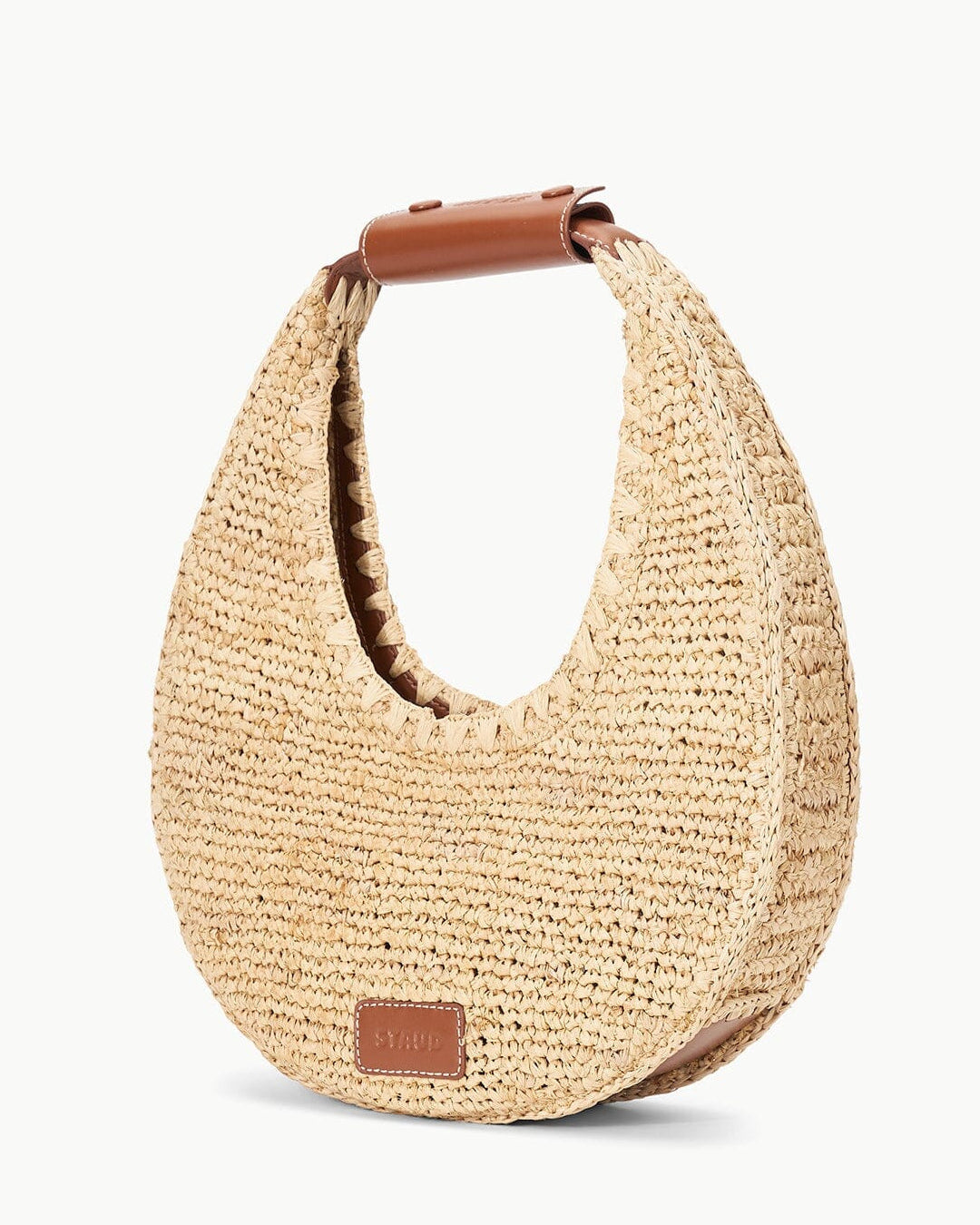 Staud Moon Raffia Bag | Natural Raffia