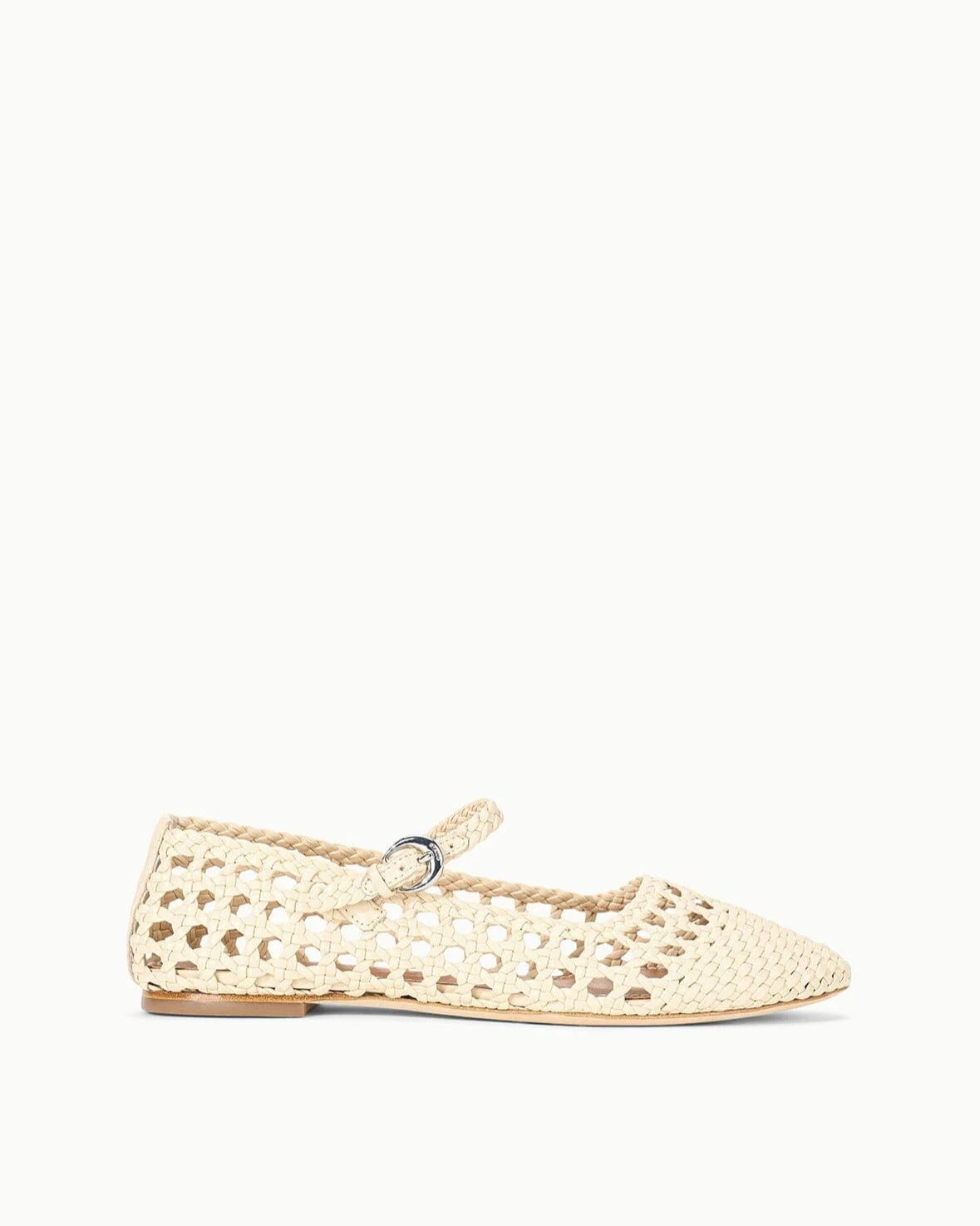 Staud Nell Mary Jane Flat | Cream