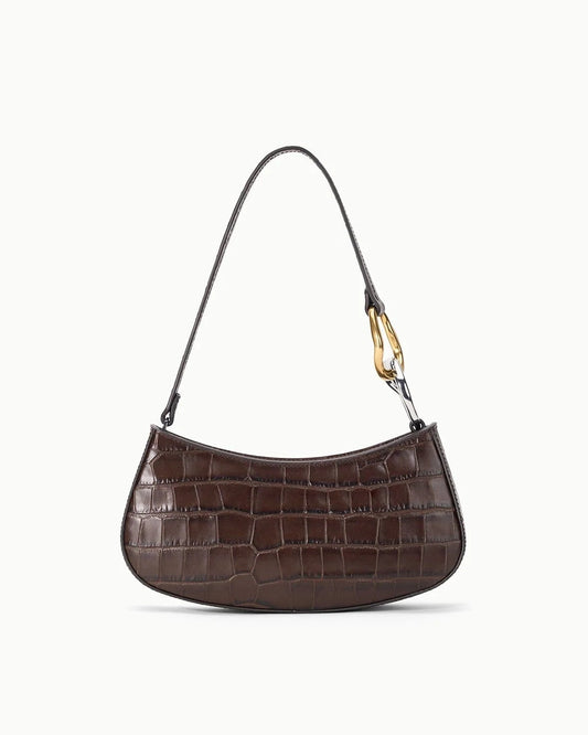 Staud Ollie Bag | Espresso Croco