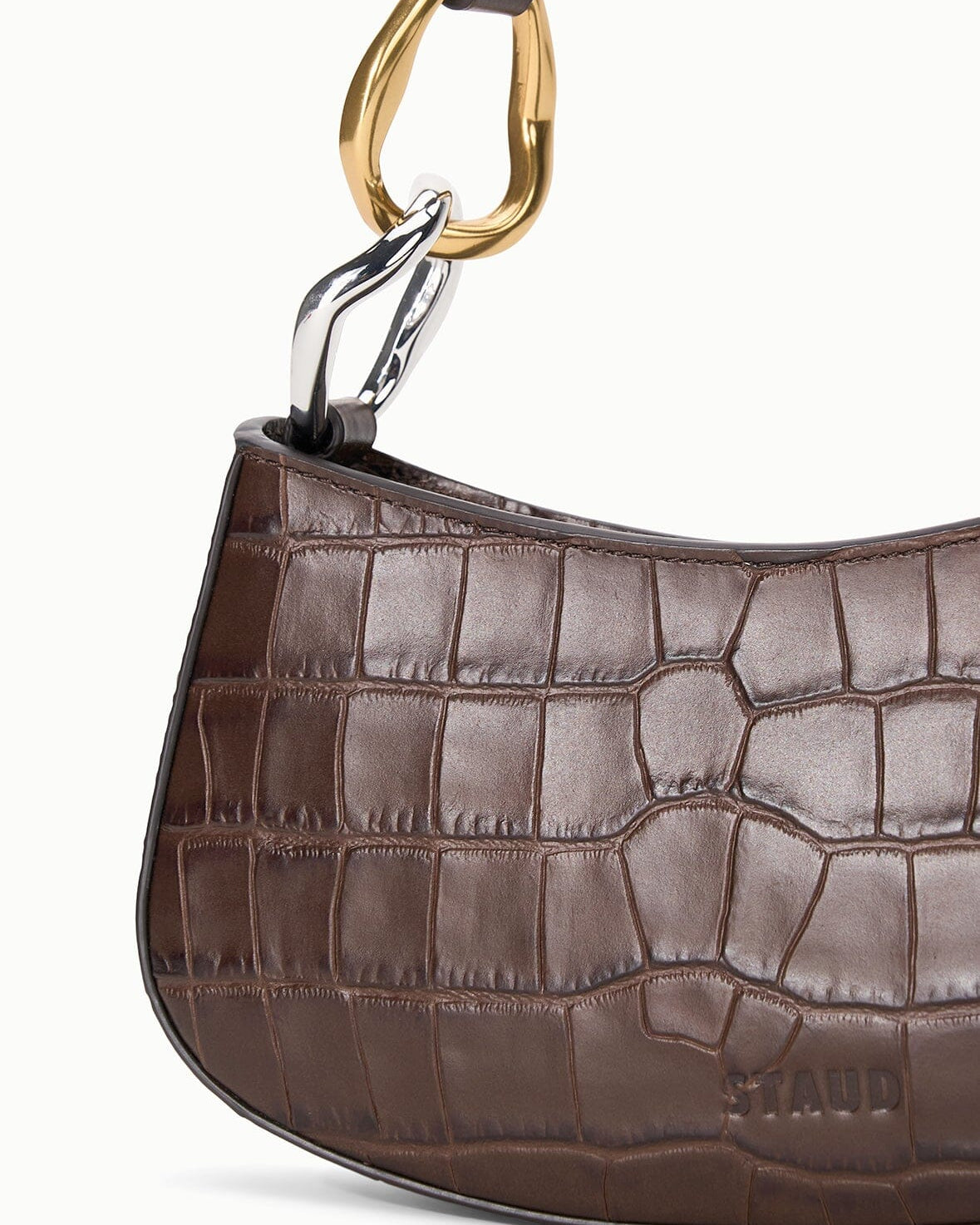 Staud Ollie Bag | Espresso Croco