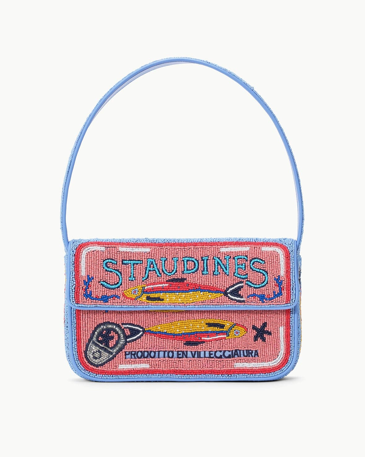 Staud Tommy Beaded Bag Staudines Pink