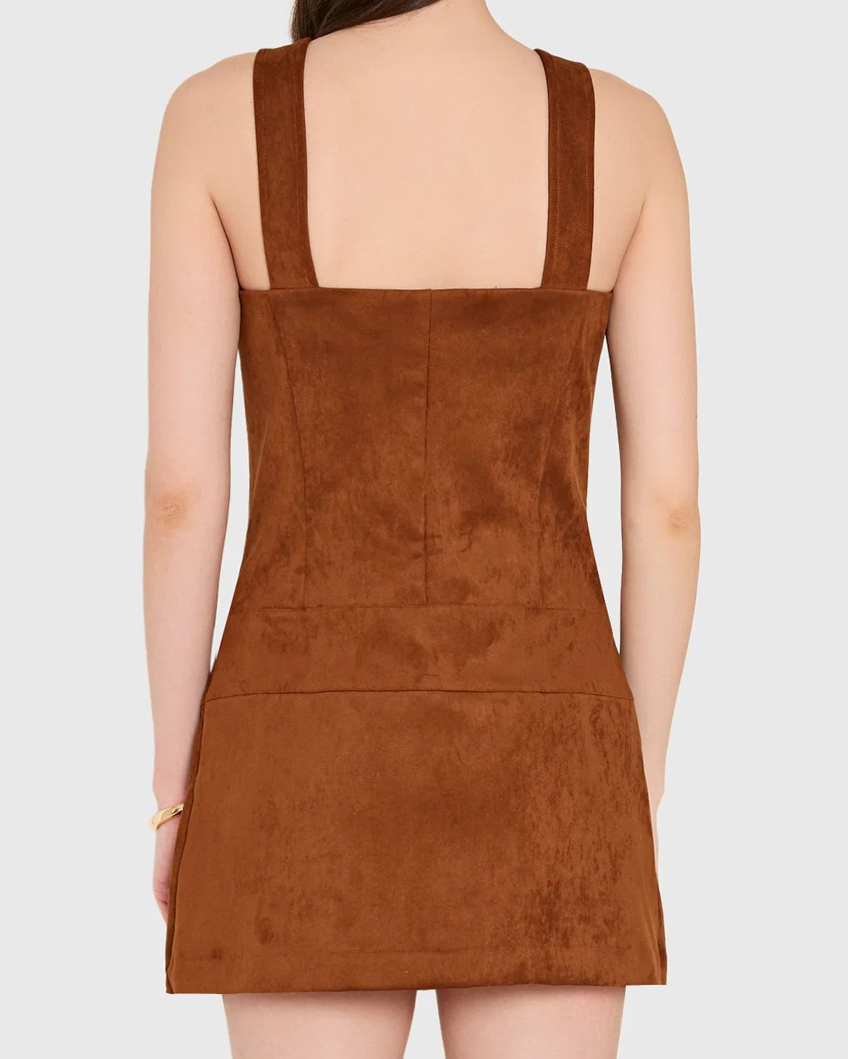 Amanda Uprichard Robin Romper | Chestnut Suede