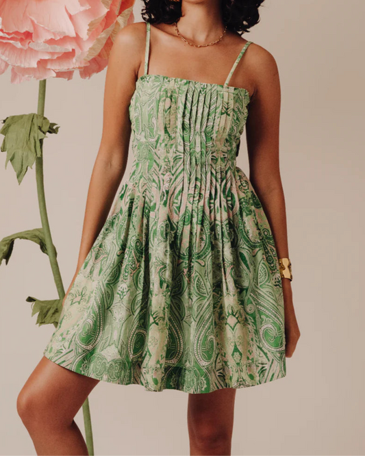 Love the Label Karina Dress | Mason Paisley Green