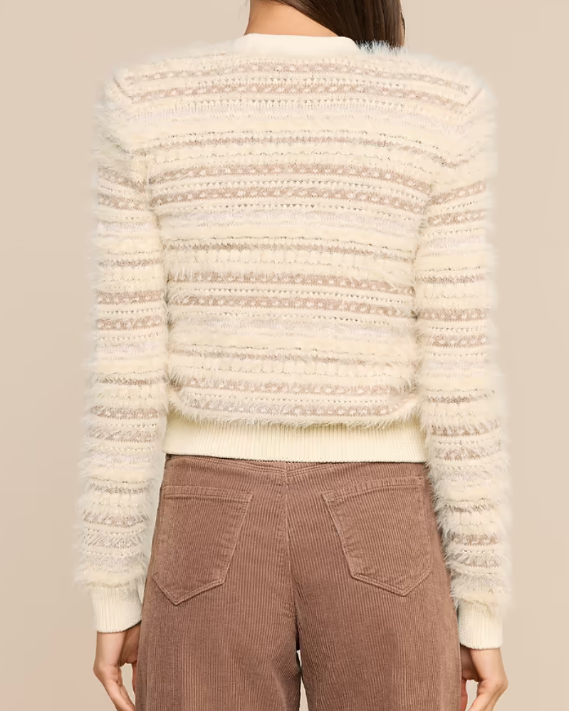 L'Agence Ariadne Cardigan | Ecru/Natural Multi