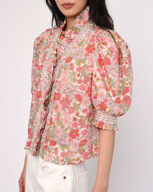 Love the Label Zuri Top | Clarabell Liberty Print