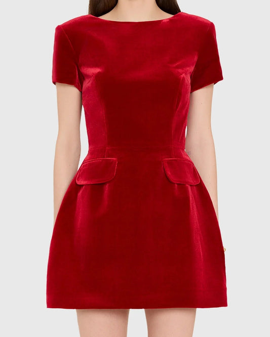 Amanda Uprichard Abigail Dress | Carnelian