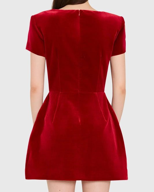 Amanda Uprichard Abigail Dress | Carnelian