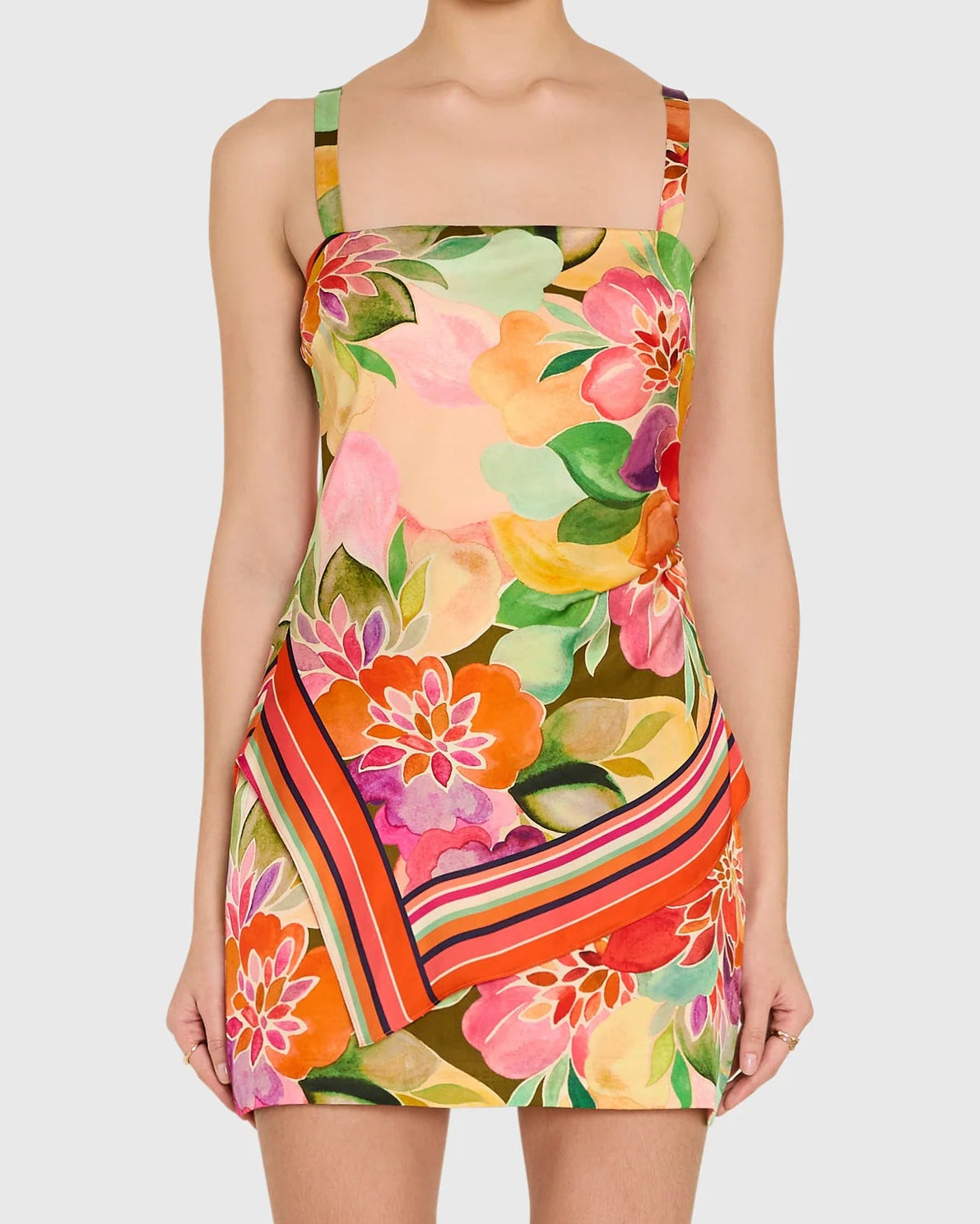 Amanda Uprichard Keyshia Dress | Dominica Scarf Print