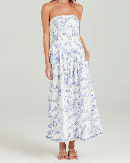 Sundays Dune Dress | Azure Bloom Print
