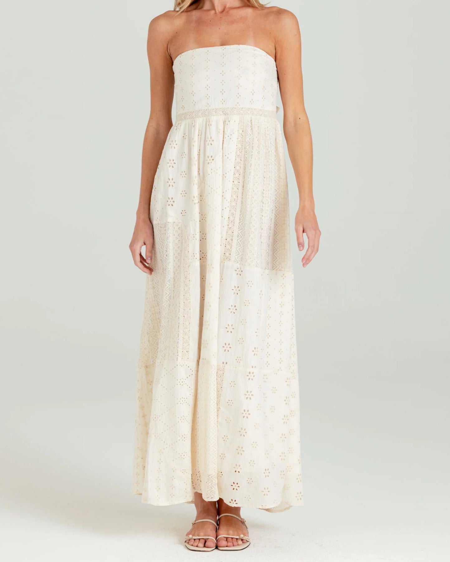 Sundays Regatta Dress | Moonbeam Eyelet