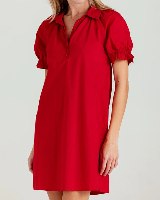Sundays Crew Dress | Montauk Red