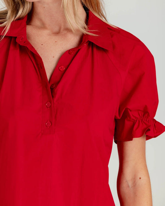Sundays Crew Dress | Montauk Red