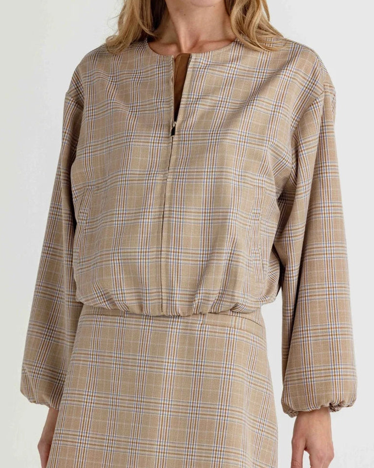Sundays Iris Jacket | Heather Plaid