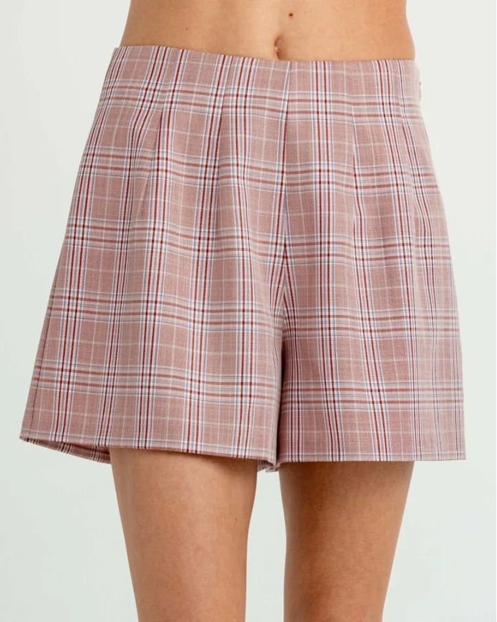 Sundays Foxglove Check Jasper Short | Foxglove Check
