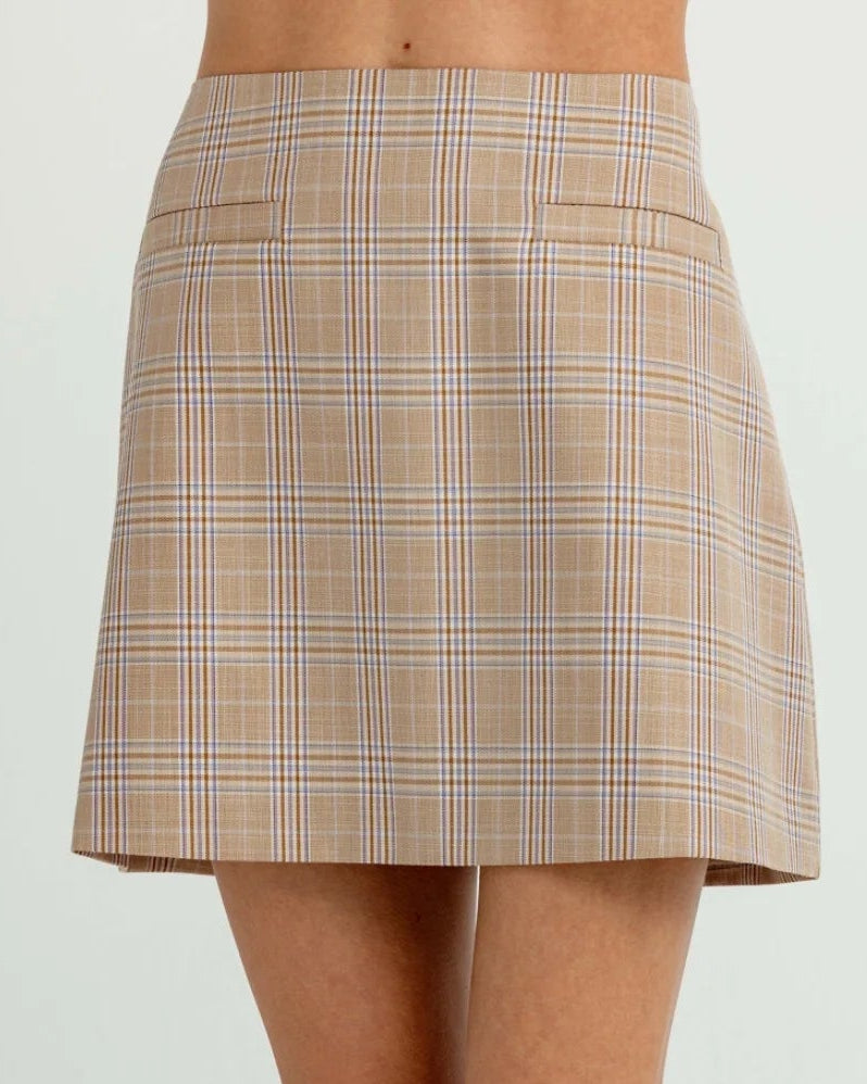 Sundays Grant Skirt | Heather Plaid