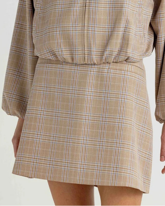 Sundays Grant Skirt | Heather Plaid