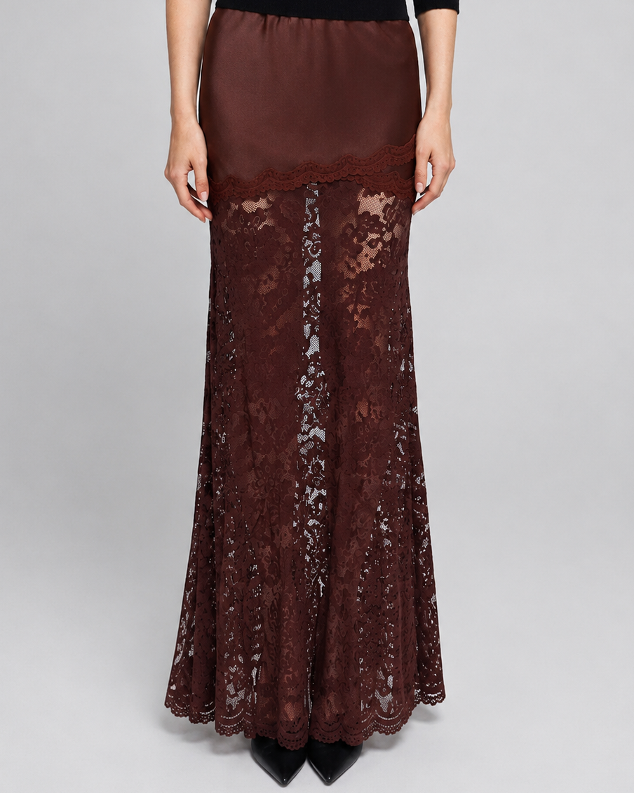 Generation Love Perrine Lace Combo Satin Skirt