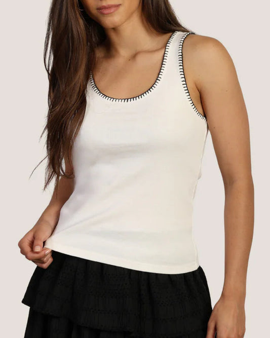 Dylan Blanket Stitch Tank