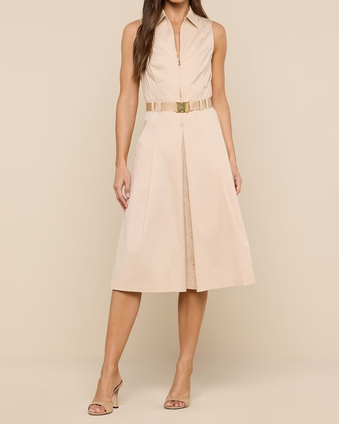 L'Agence Kylo Poplin Shirt Dress | Biscuit