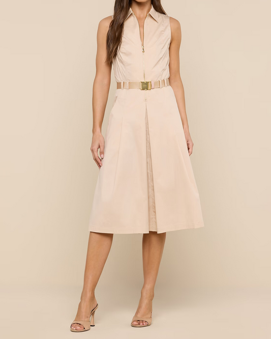L'Agence Kylo Poplin Shirt Dress | Biscuit