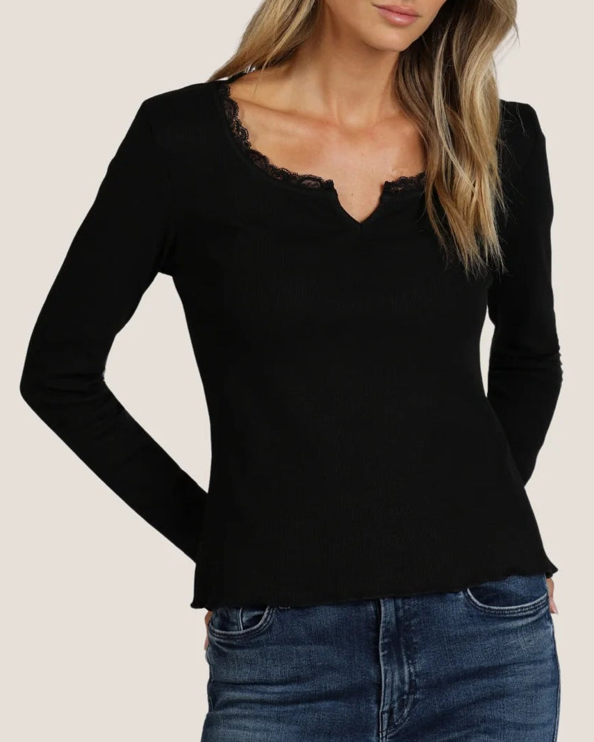 Dylan Elle Scoop Neck Top