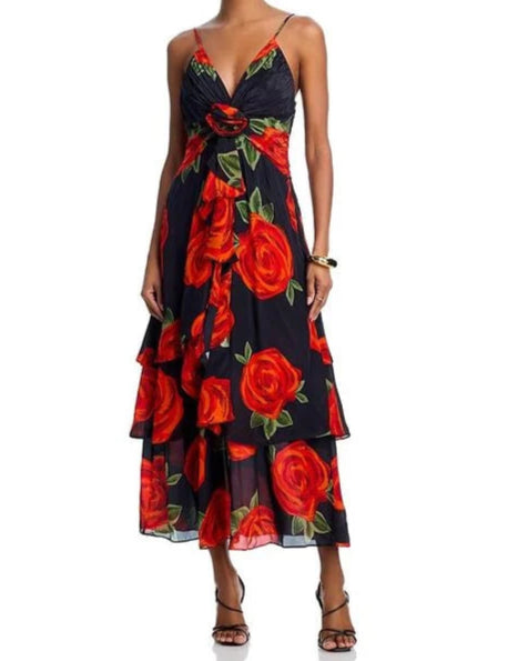 Farm Rio Latin Roses Dress