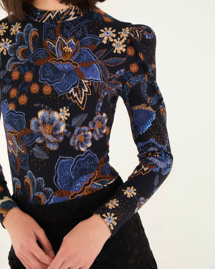 Farm Rio Snakes Bouquet Bodysuit