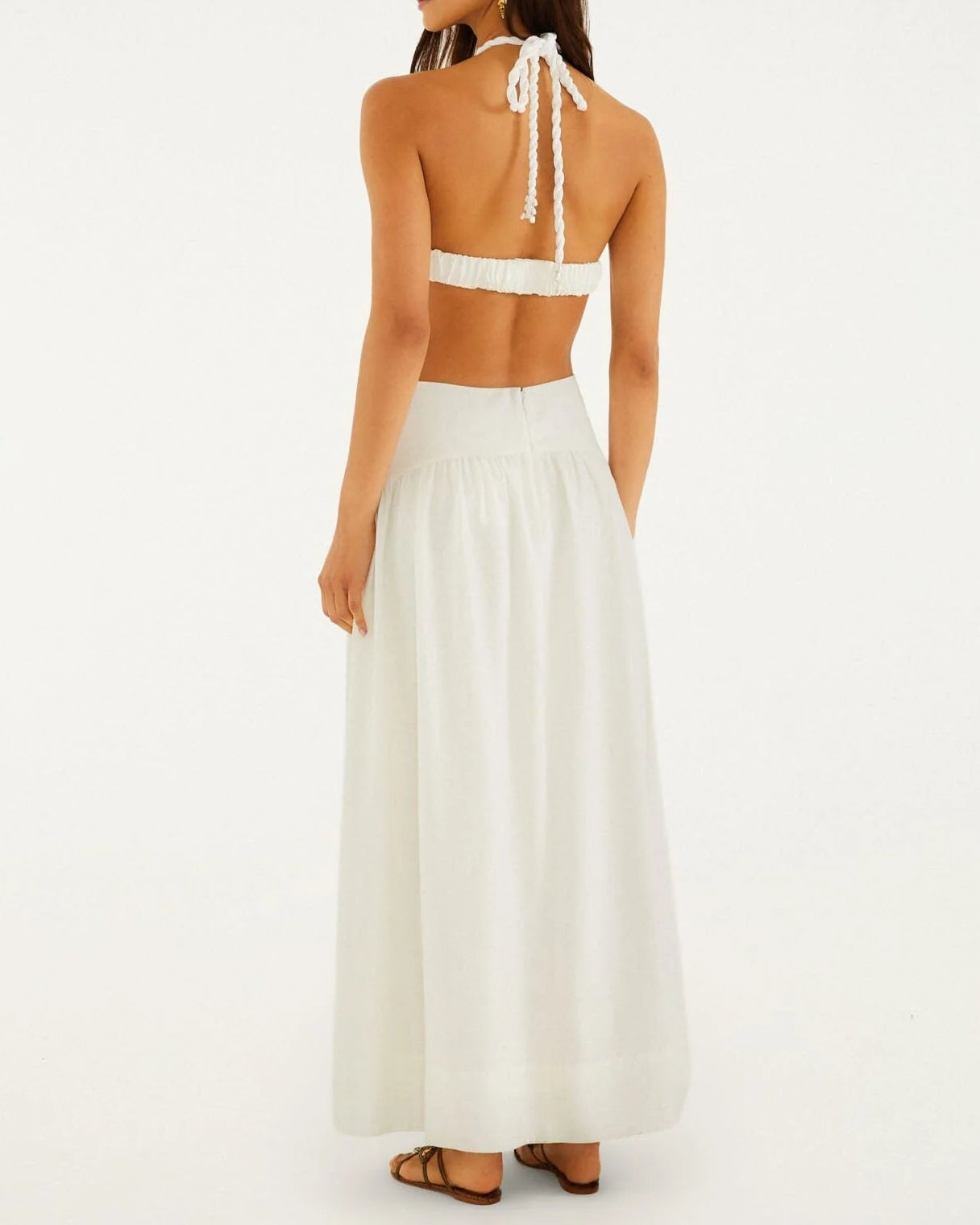 Farm Rio Off-White Coast Stars Maxi Dress