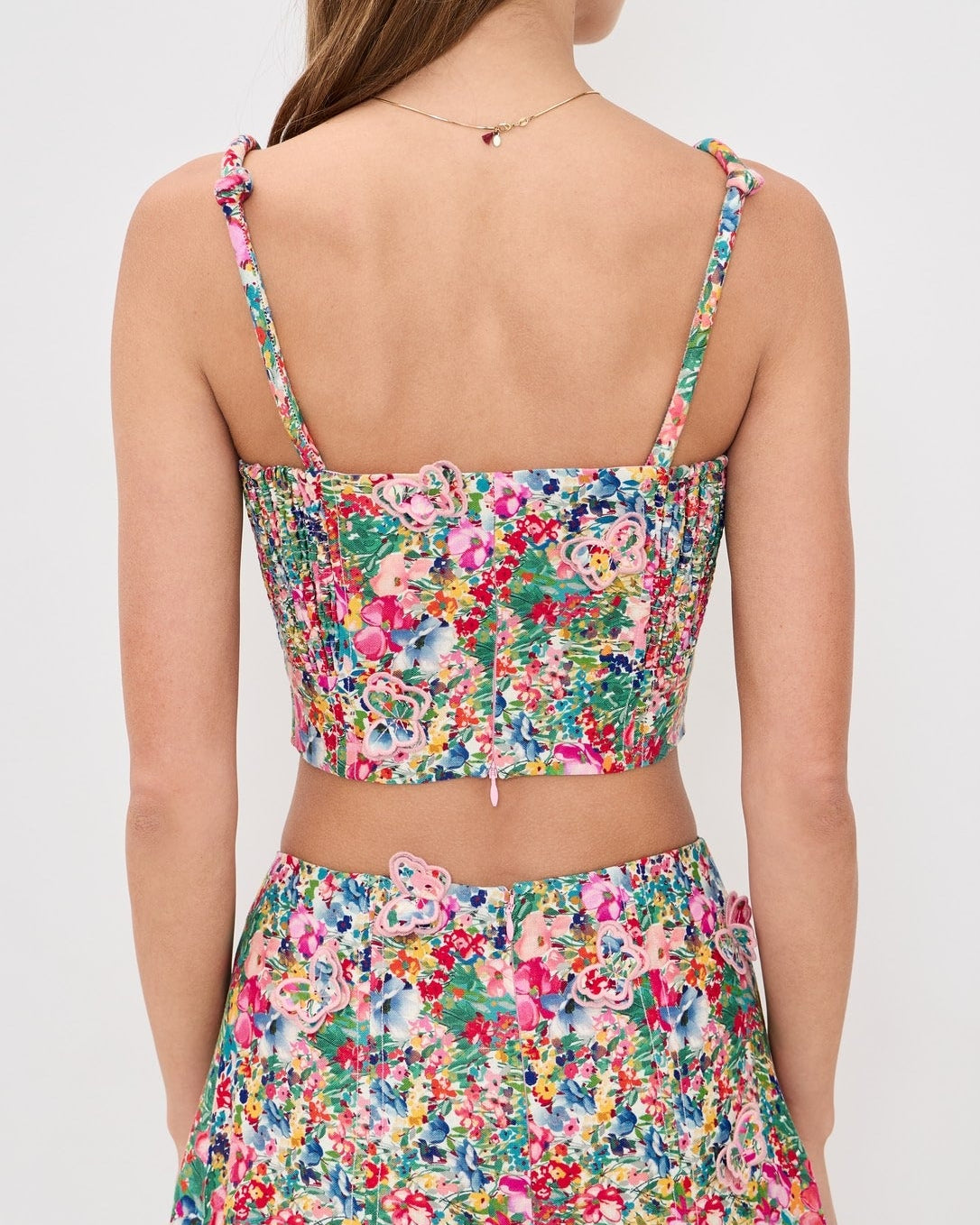 Farm Rio Peasant Floral Butterfly Top