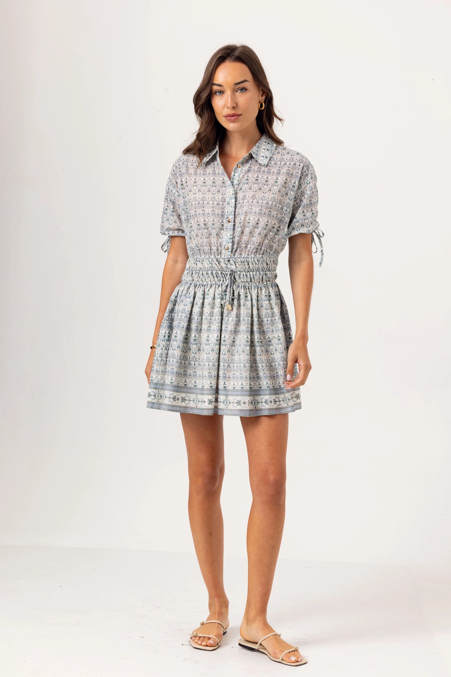 Sundays Isana Dress | Damask Skywash