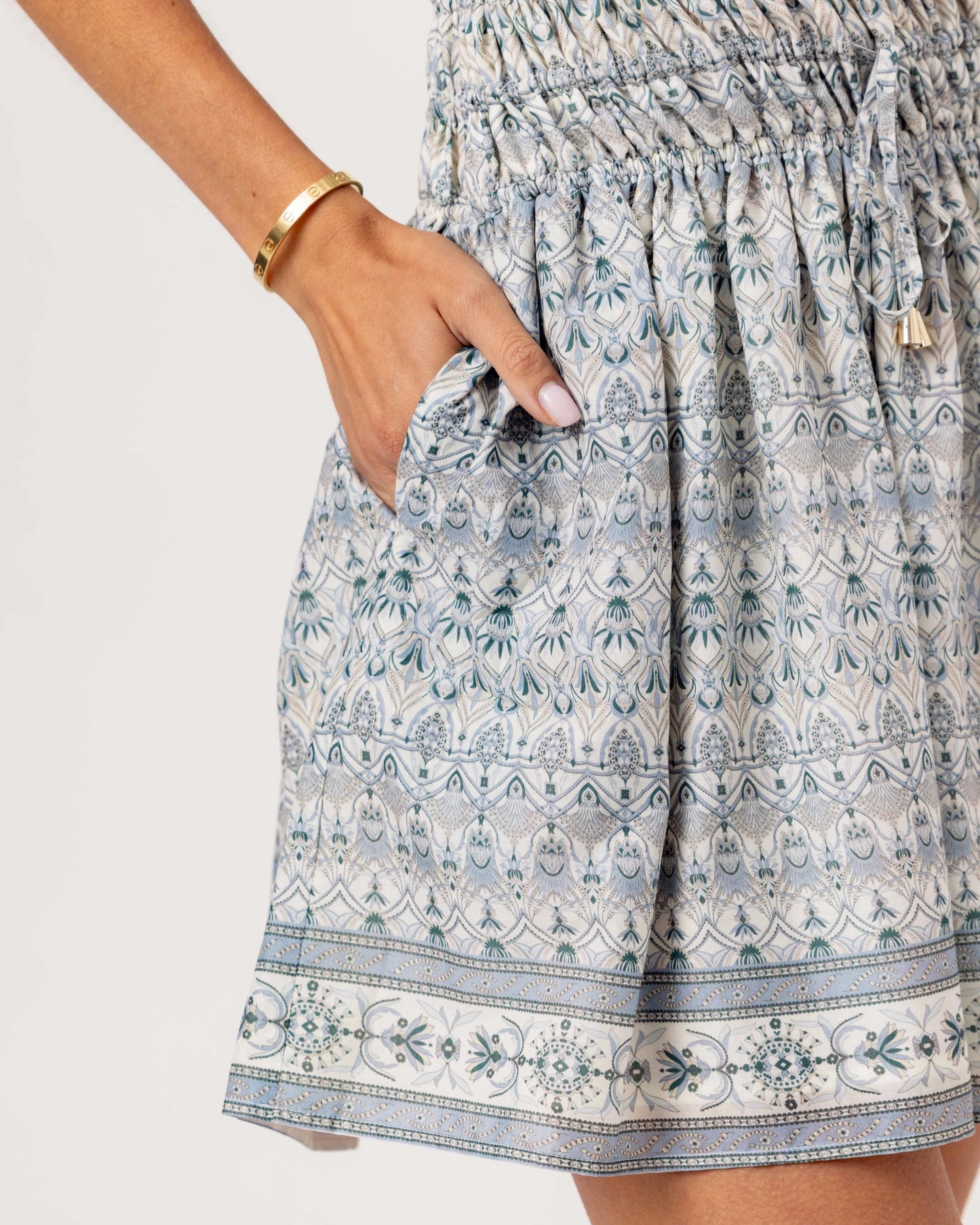 Sundays Isana Dress | Damask Skywash