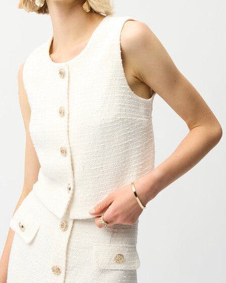 Joseph Ribkoff Sleeveless Boucle Vest