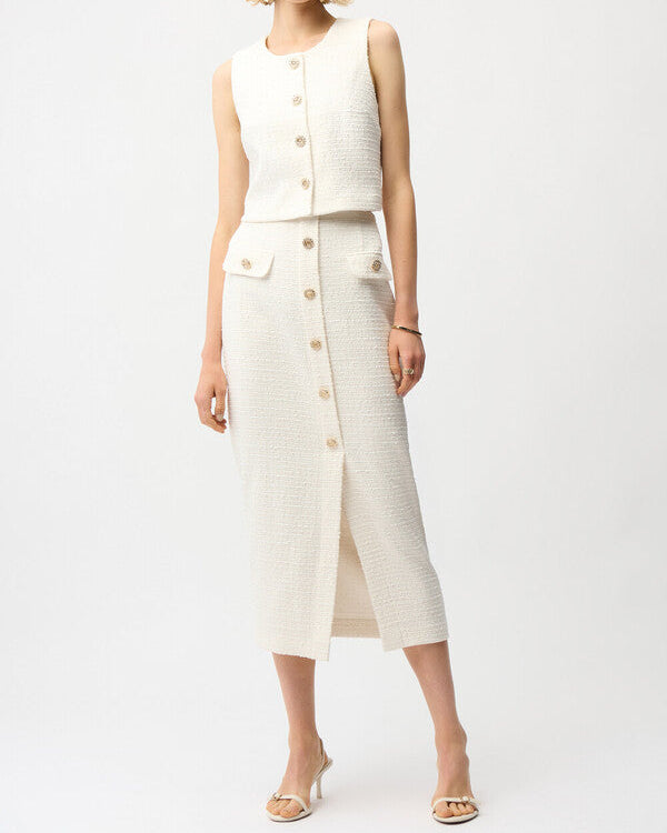 Joseph Ribkoff Sleeveless Boucle Vest