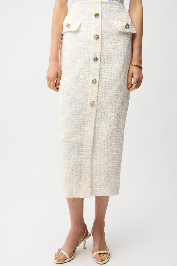 Joseph Ribkoff Boucle Pencil Skirt