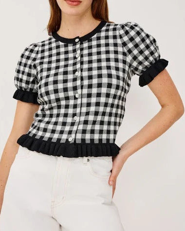 Rails Gingham Top